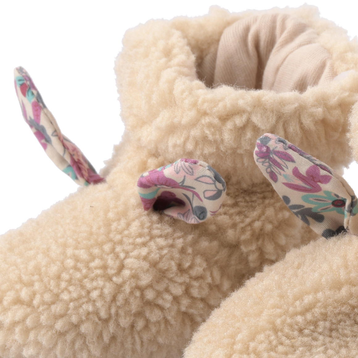 Newborn Plüsch-Schühchen mit Applikation