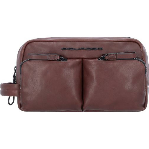 Piquadro Harper Kulturbeutel Leder 23 cm