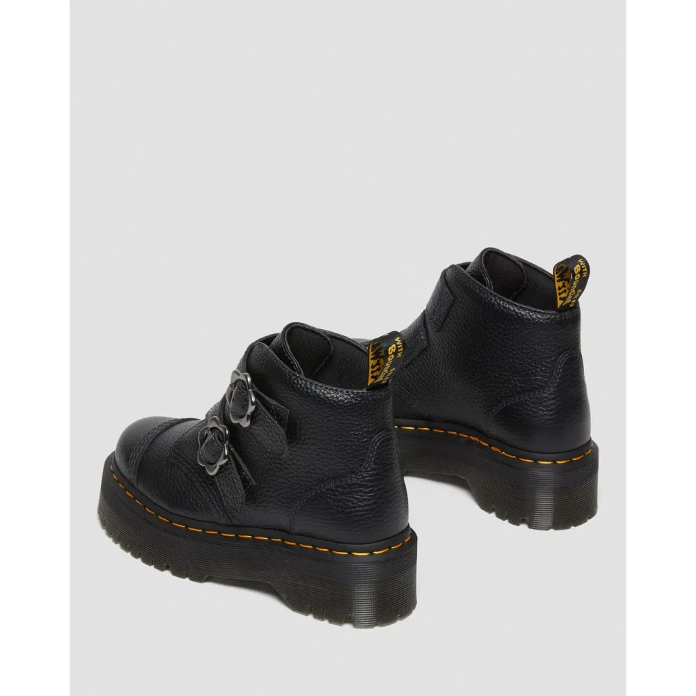 Dr. Martens Devon Flower Buckle Leather Boots 27642001 / schwarz