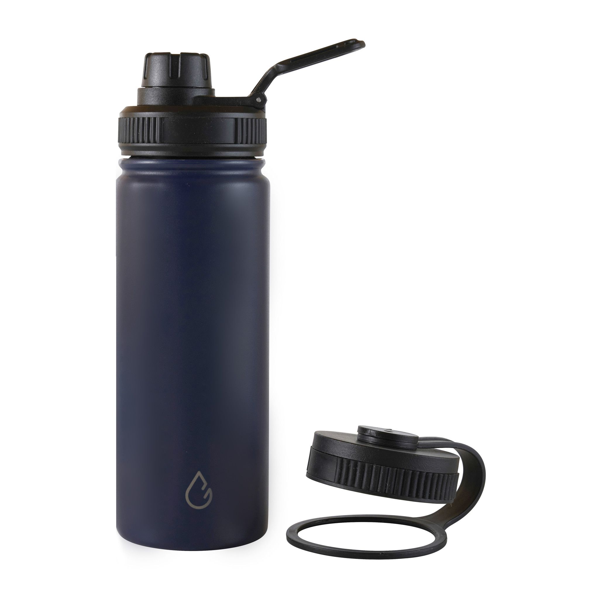 Wattamula PRO Öko Edelstahl 530-ml-Wasserflasche mit Ersatz-Sportverschluss