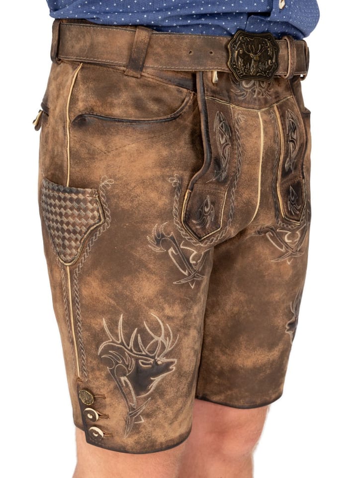 MADDOX Lederhose URGSEE in braun günstig kaufen