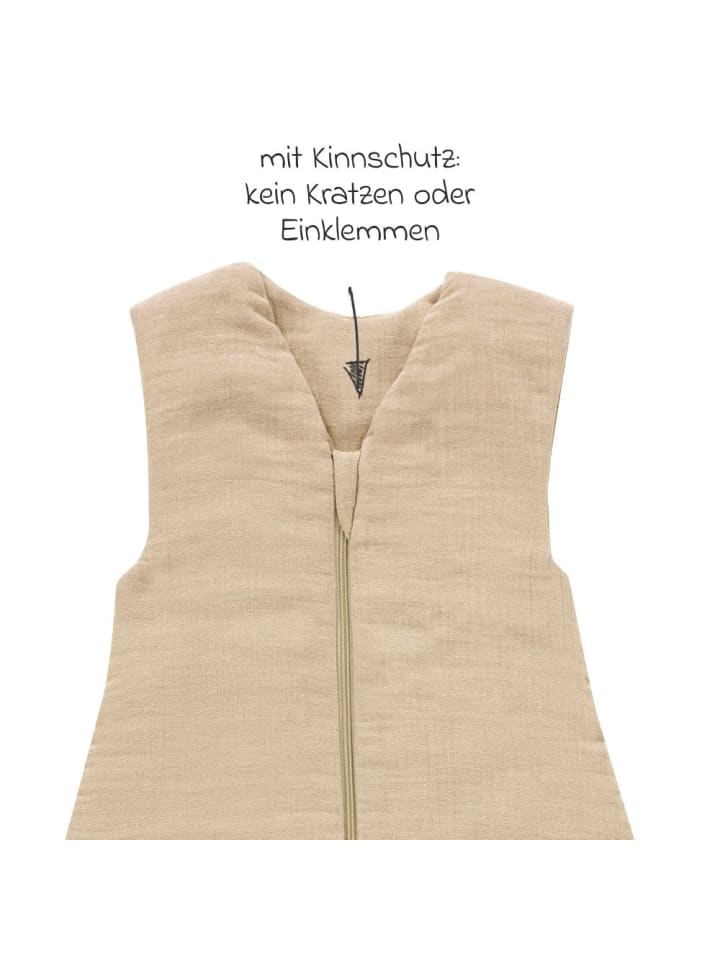 Alvi Schlafsack mit Füßen Sleep-Overall 4 Season in beige günstig kaufen