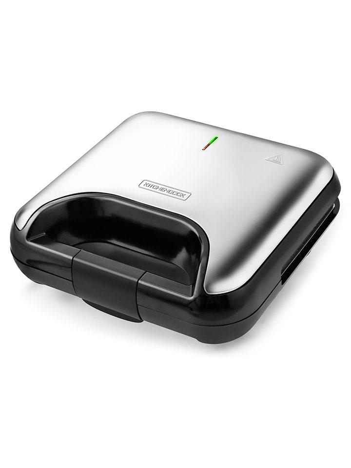 KITCHENCOOK Sandwichmaker in Silber/ Schwarz - (B)31 x (H)27,5 x (T)53 cm günstig kaufen onesize