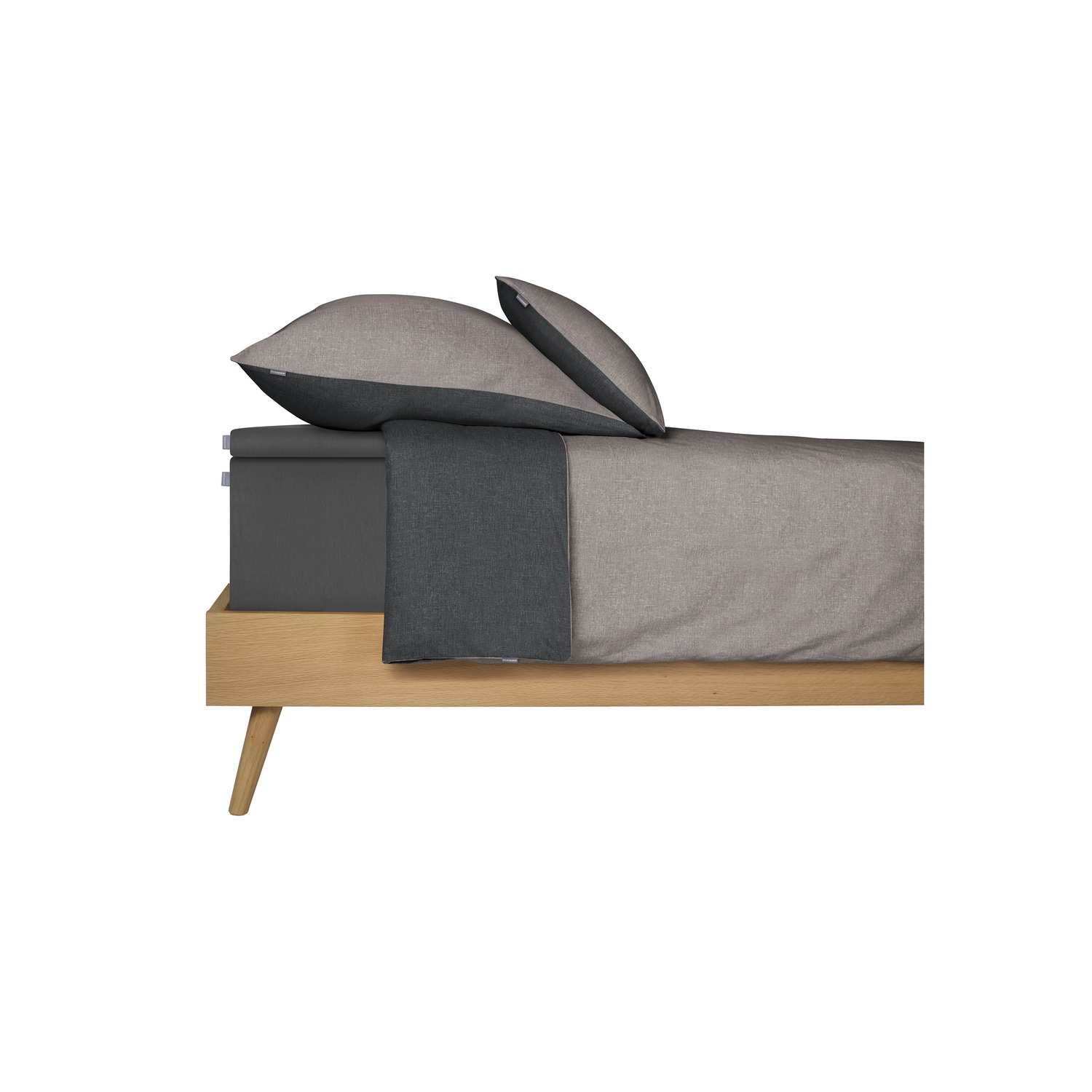 Topper-Spannbettlaken Flexi aus Baumwolle und Elasthan