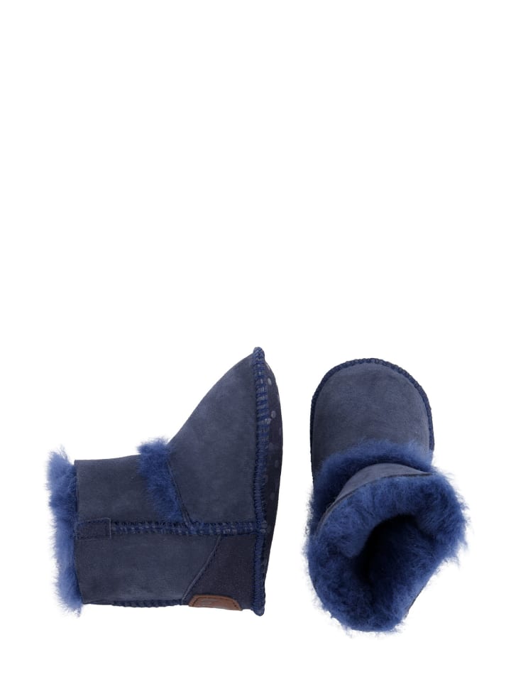Warmbat Hausschuhe Hay Baby Bootie in Dark Navy günstig kaufen