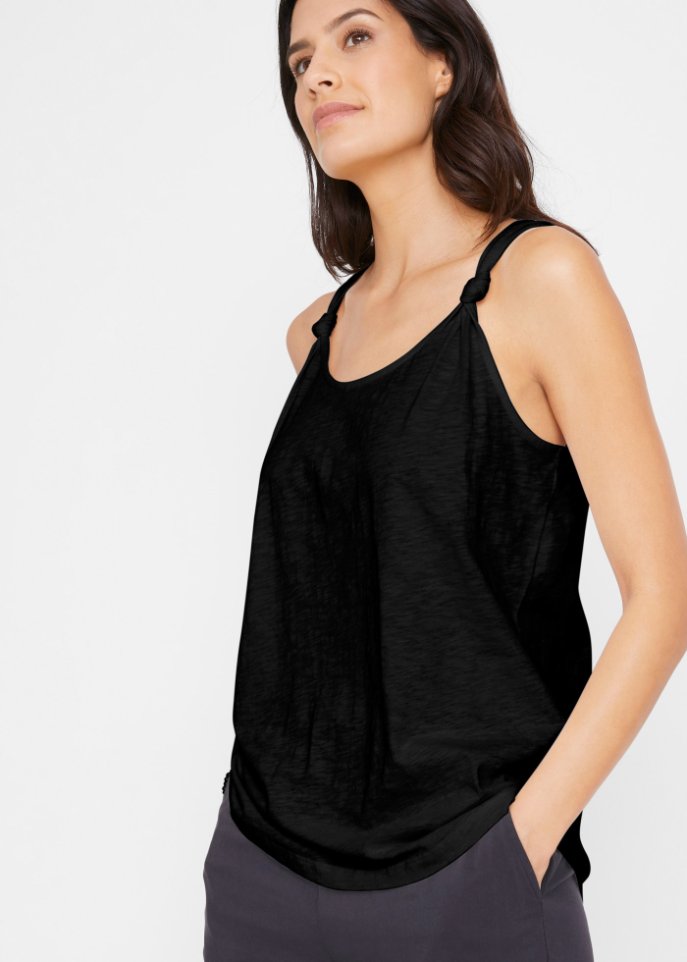 Baumwoll Top mit Knotendetails