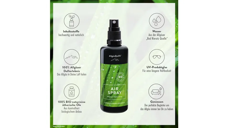 AllgäuQuelle AirSpray Allgäuer Erfrischung 100 ml