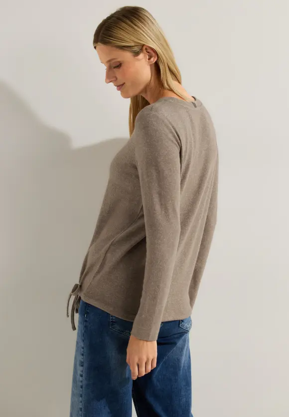 CECIL Cosy Melange Langarmshirt