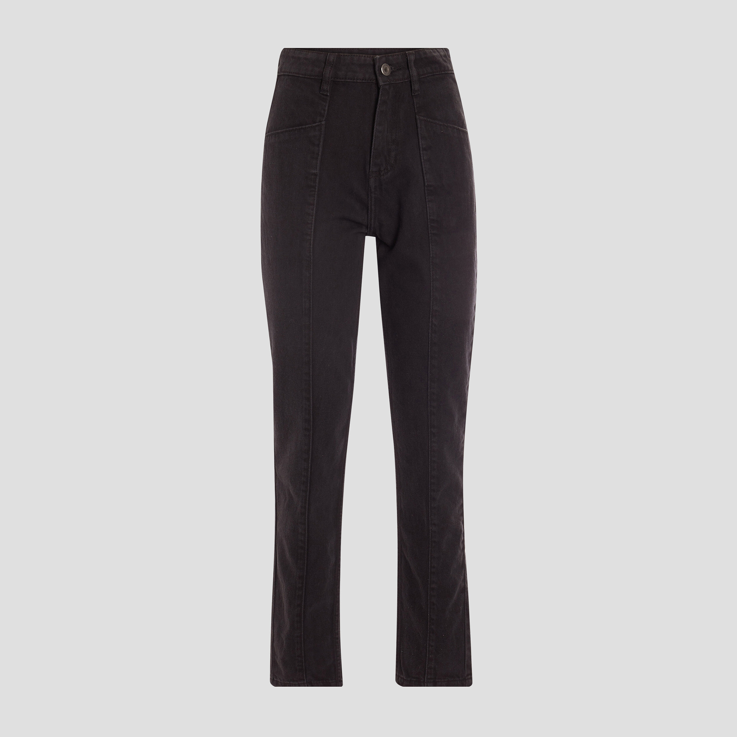 Jeans slim taille haute noir femme | La Halle