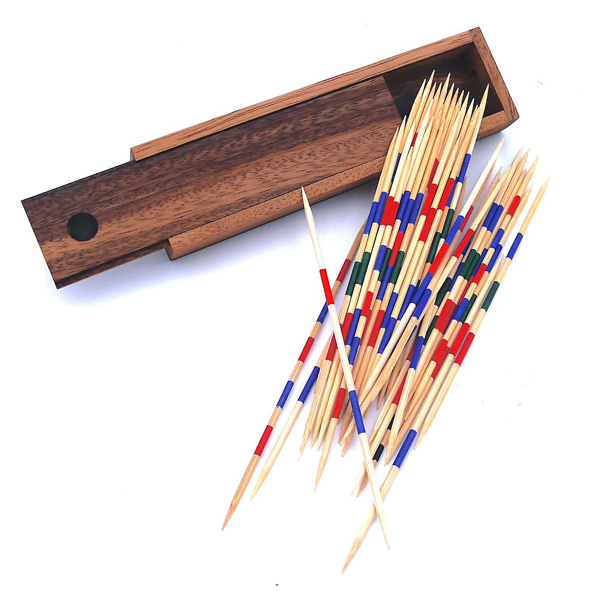Mikado - 41 feine Stäbchen, große Herausforderung aus Holz
