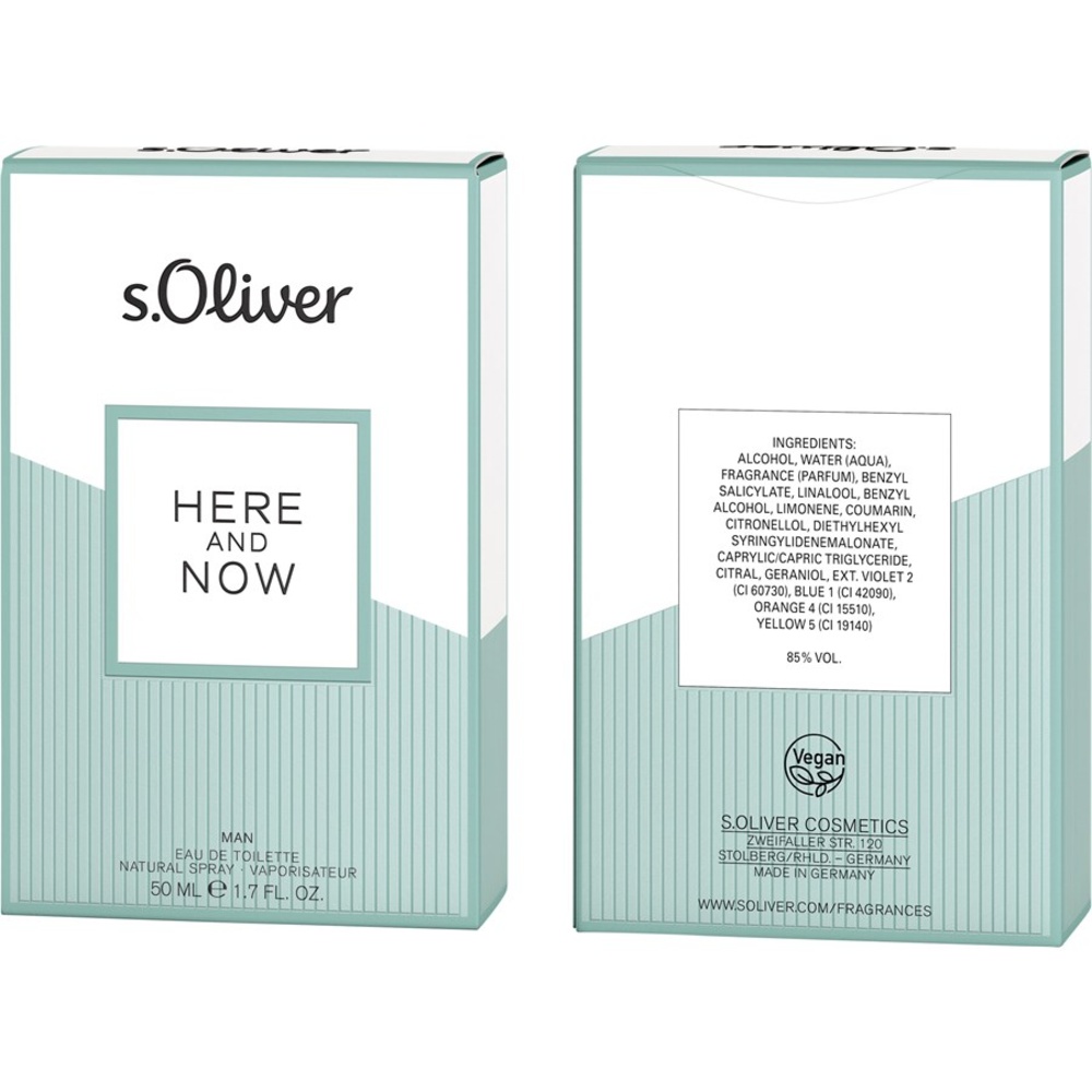 s.Oliver Here And Now Eau de Toilette Spray Parfum