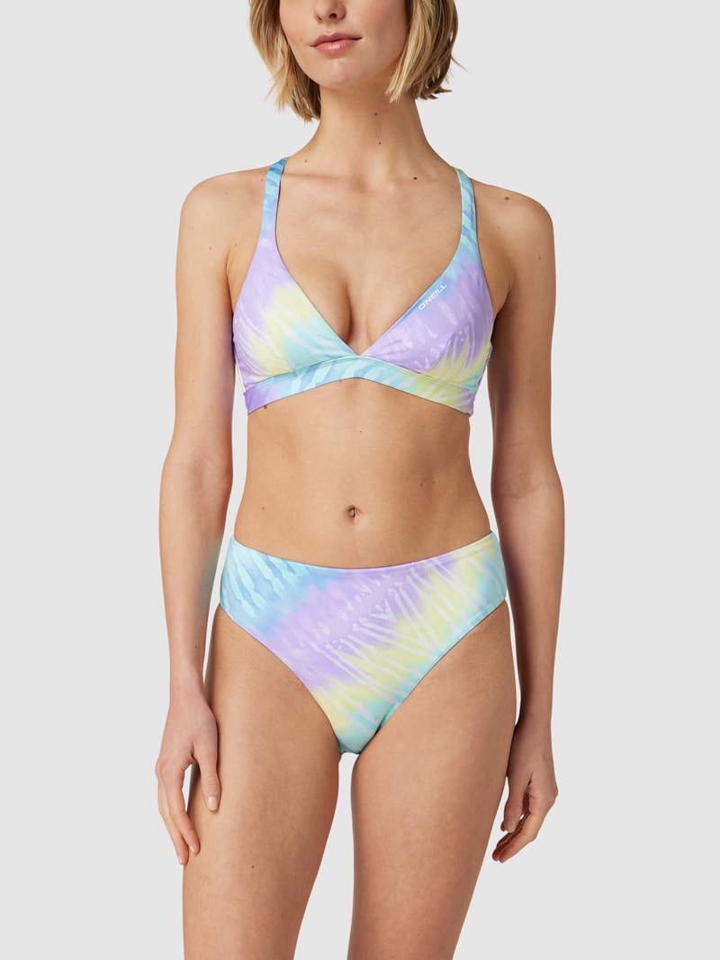 Bikini-Set mit Label-Details Modell 'HYPERFREAK' in flieder