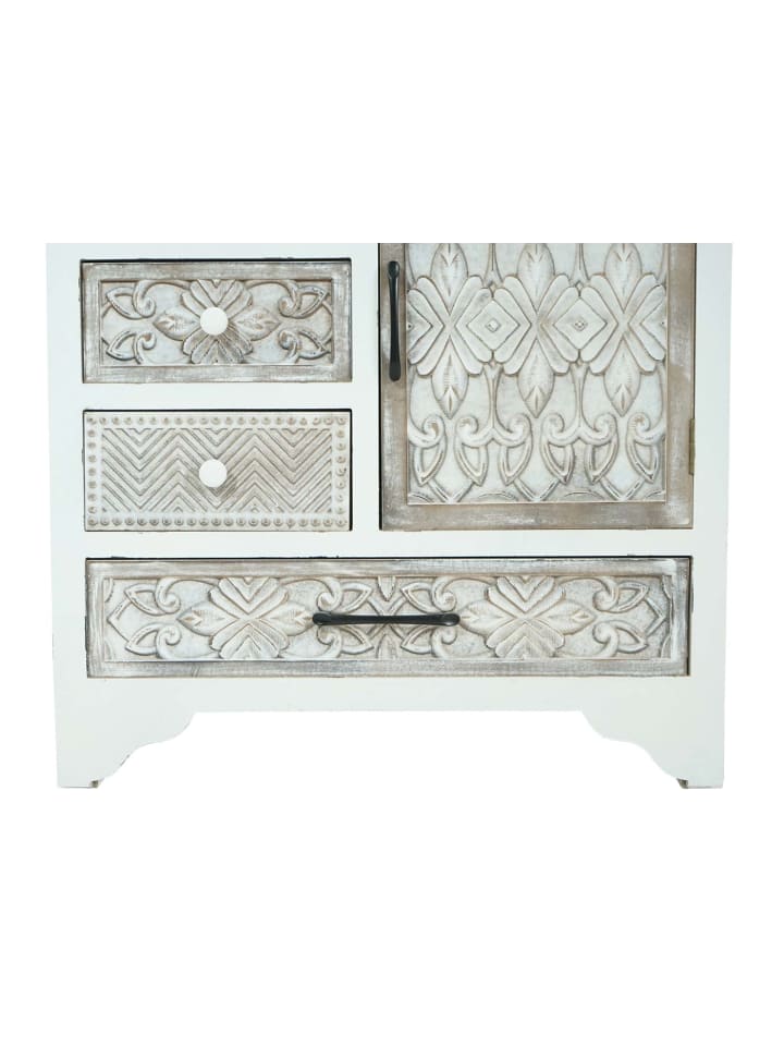 MCW Apotheker Kommode J48 Shabby-Look Vintage, Weiß-braun günstig kaufen onesize