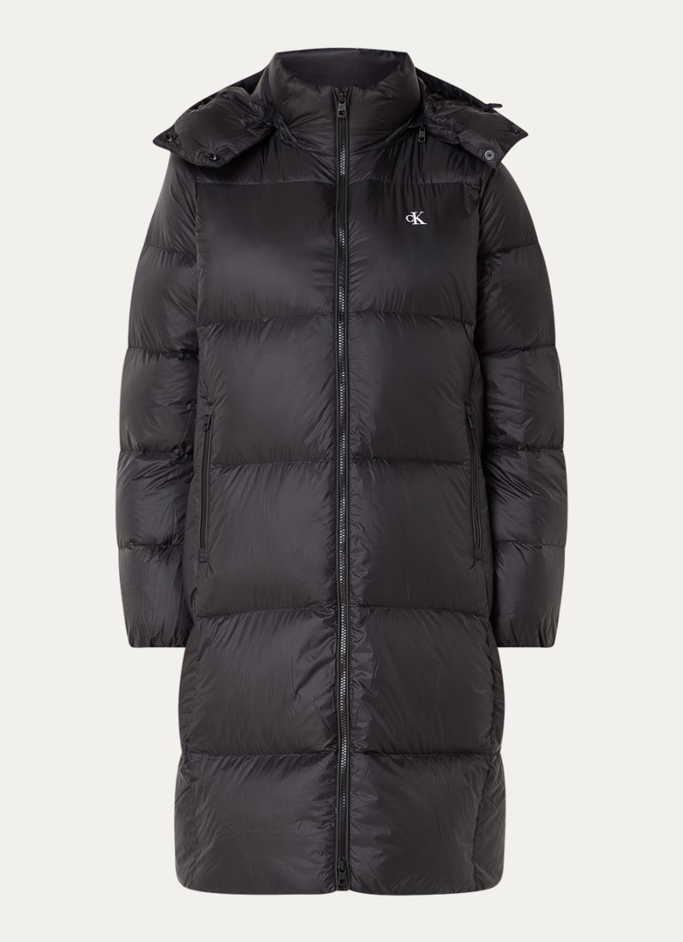 Calvin Klein down-filled puffer jacket with detachable hood