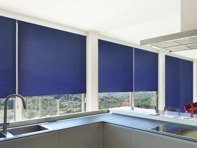 Casa Pura Verdunkelungsrollo Standard Daylight Stoff Blau 1000 x 1500 mm