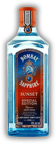 Bombay Sapphire Sunset Special Edition No.2 Bombay Sapphire Sunset Special Edition No.2 Eine weitere Special Edition - Drei ergänzende Botanicals versprechen neue Geschmackserlebnisse. 0,5	 Liter - Vol 43%