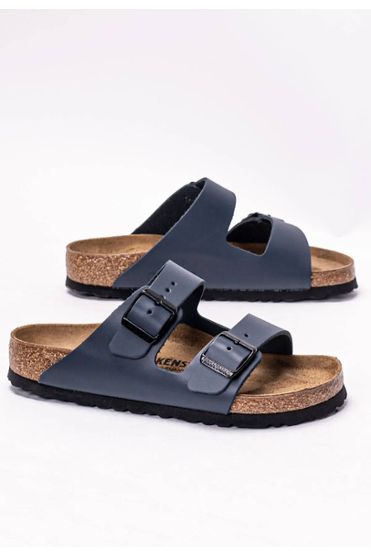 Birkenstock  Pantolette - Dunkelblau - Flacher Absatz