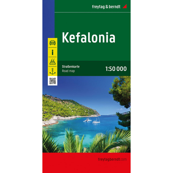 KEFALONIA, STRAßENKARTE 1:50.000, FREYTAG &  BERNDT - Straßenkarte