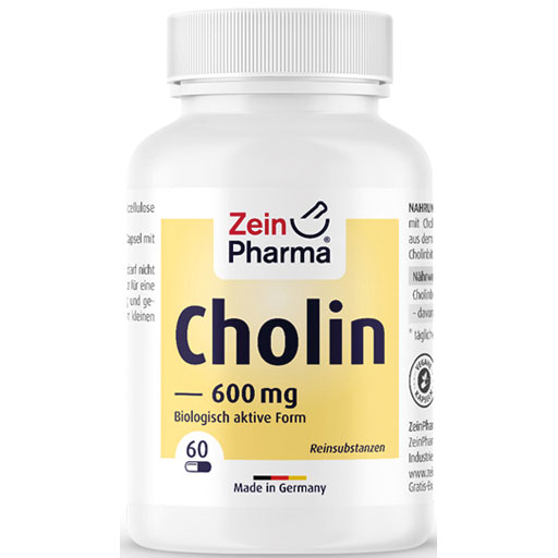 CHOLIN 600 mg rein aus Bitartrat veg.Kapseln  60 St  Kapseln