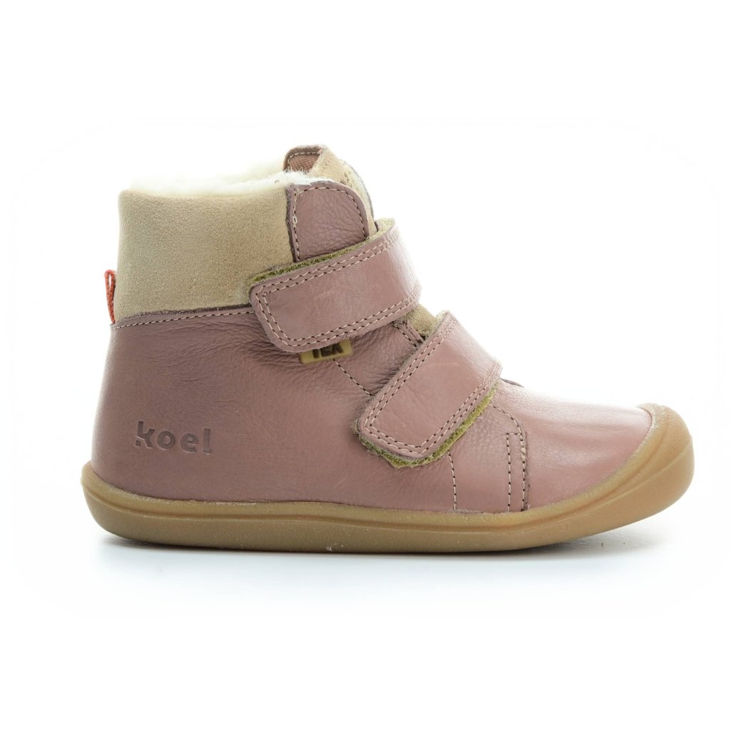 Koel4kids Brandon Tex Wool Old Pink 06T001.102-600 mit Wolle gefütterte Winterbarfußschuhe