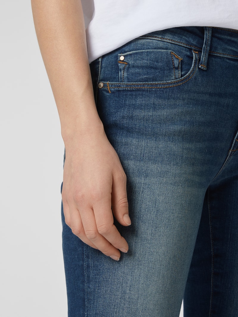 Super Skinny Fit Jeans mit Stretch-Anteil Modell 'Adriana' in blau