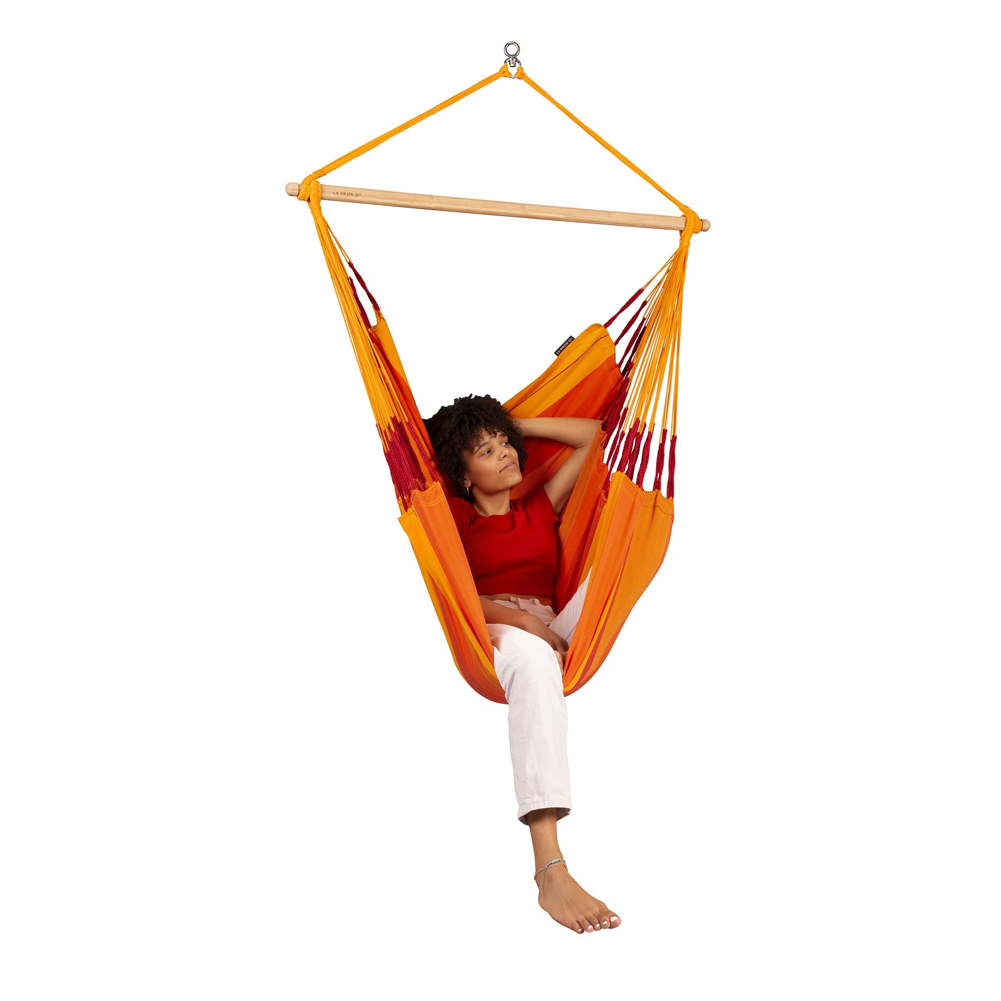 La Siesta Hängestuhl Hängestuhl Habana Volcano - Hängestuhl aus Bio Baumwolle Comfort Size, Hochwertige Qualität