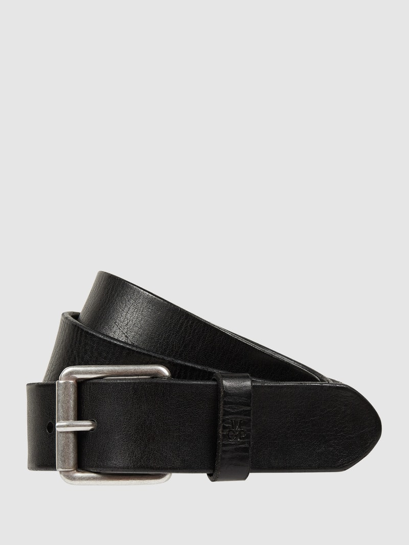 Gürtel aus Leder in schwarz