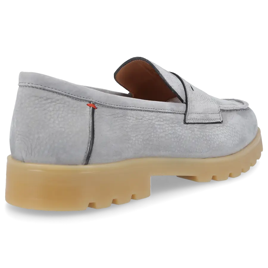 Santoni - Loafer 70644 Nubukleder - grau
