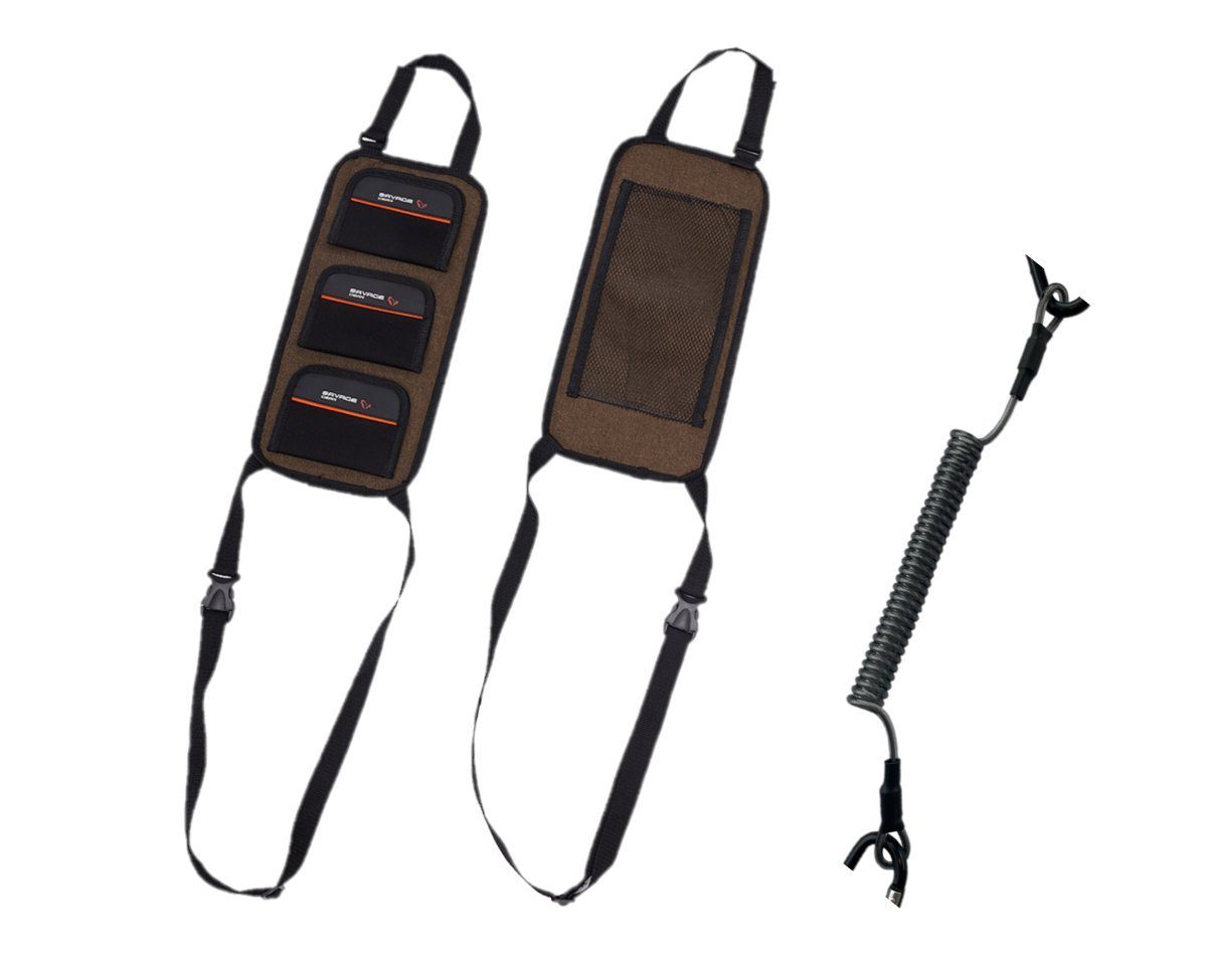Savage Gear Carseat Rod Rack 3 Rods - 3 Ruten Sitz Rutenhalter Auto Transport Rutenhalter, (3 Teilig, Geliefert mit einem starken Spiralband)