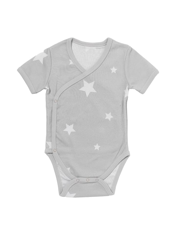 Schlummersack Bio Baby-Wickelbodys kurzarm 2er-Pack in Grau günstig kaufen 92