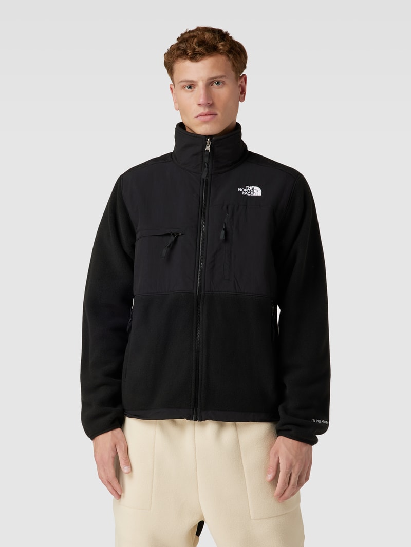 Fleecejacke mit Brusttaschen Modell 'DENALI' in schwarz