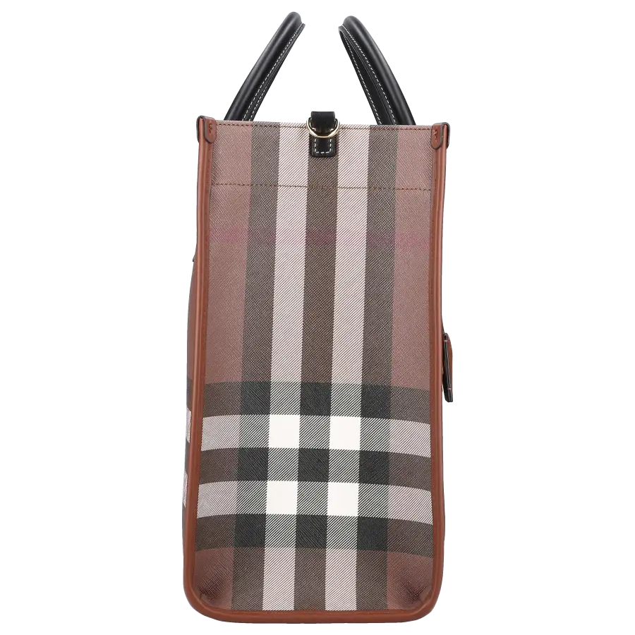 Burberry - Shopper FREYA TOTE Canvas - braun