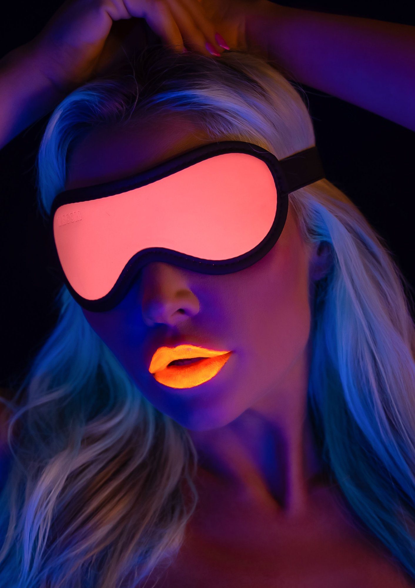 Taboom Augenmaske Augenmaske Glow in the Dark - rosa