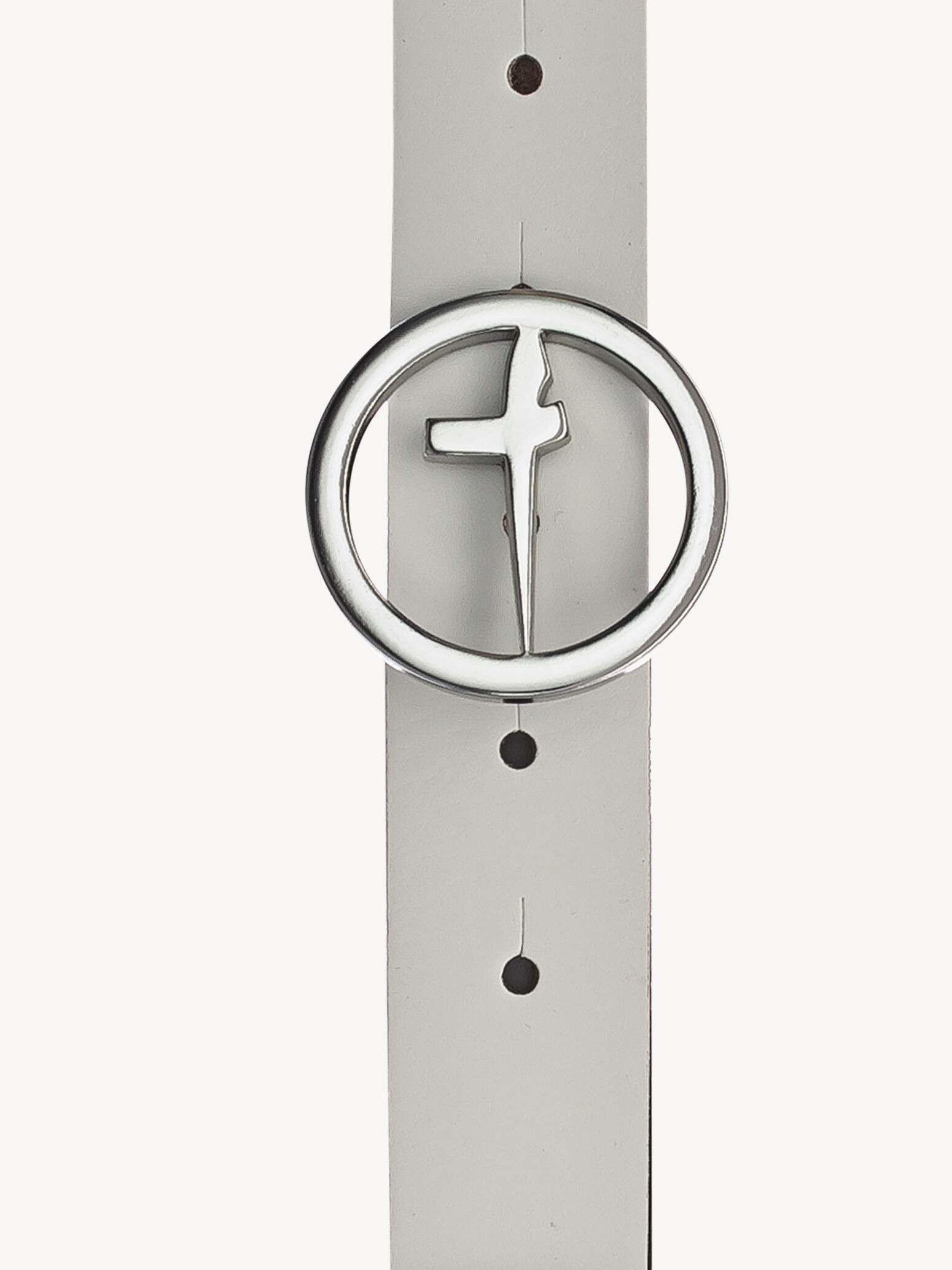 Ceinture en cuir - blanc