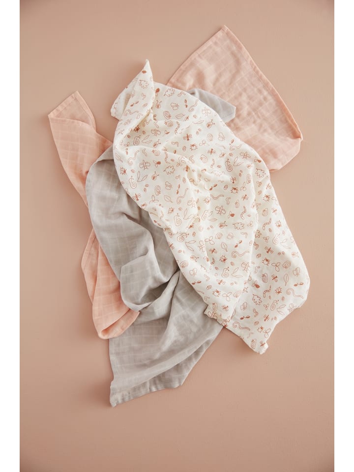 Kids Concept Muslindecken 3er-Set in Rosa ab 0 Monate günstig kaufen onesize