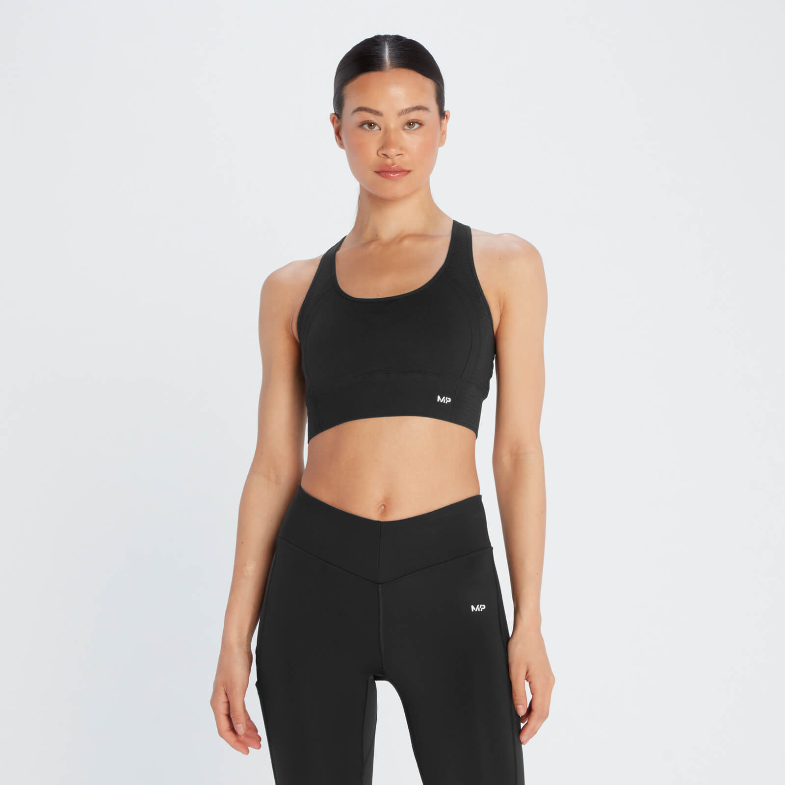Brassière de sport sans coutures MP Tempo Ultra pour femmes – Noir