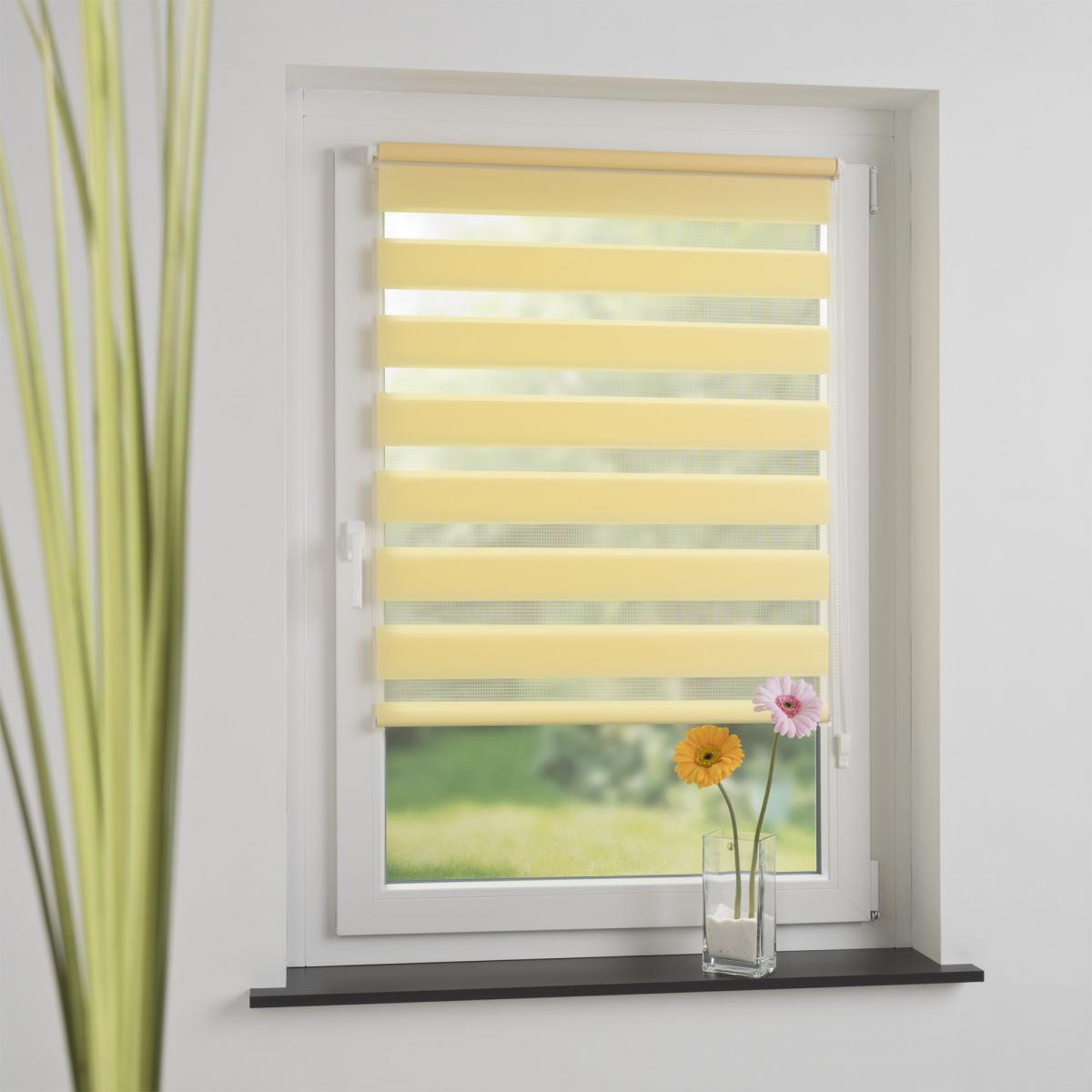 Bella Casa Klemmfix Duo-Rollo 70 x 210 cm lemon yellow