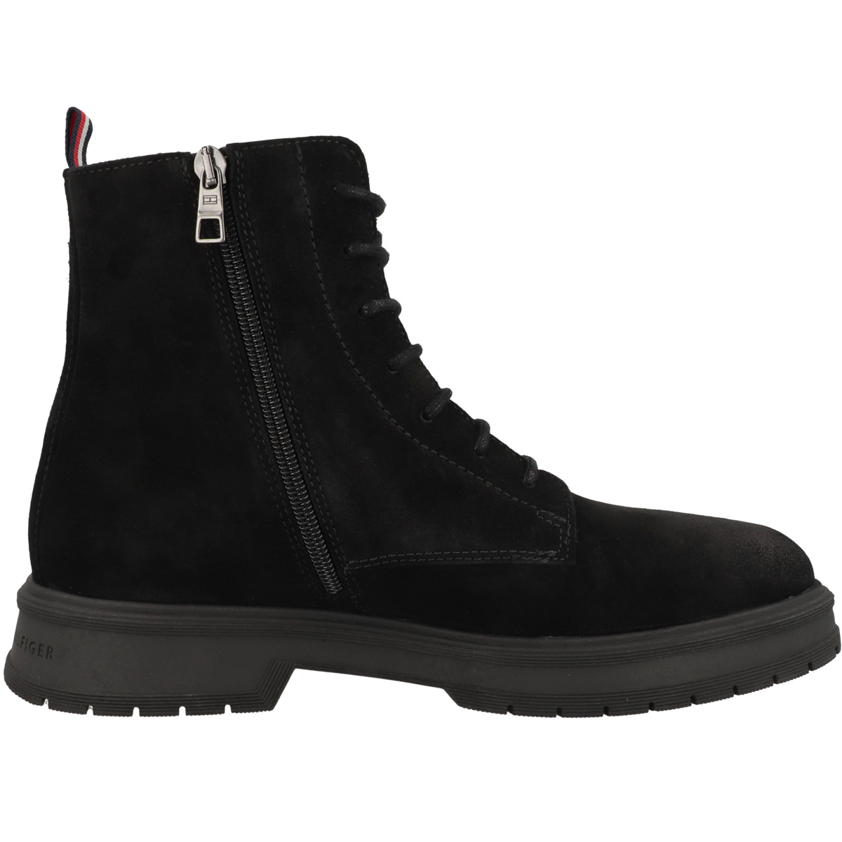 Tommy Hilfiger Core Suede Schnürboots schwarz