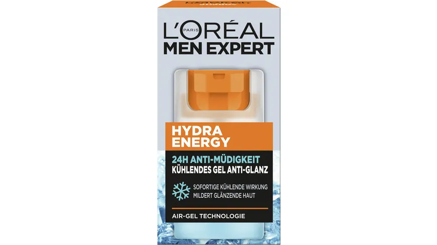 L'Oréal Men Expert Hydra Energy kühlendes Feuchtigkeitsgel Gesicht 50 ml