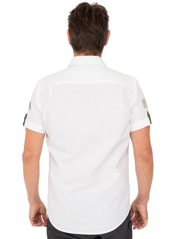 OS-Trachten Kurzarmhemd 421059-3003 in weiß günstig kaufen
