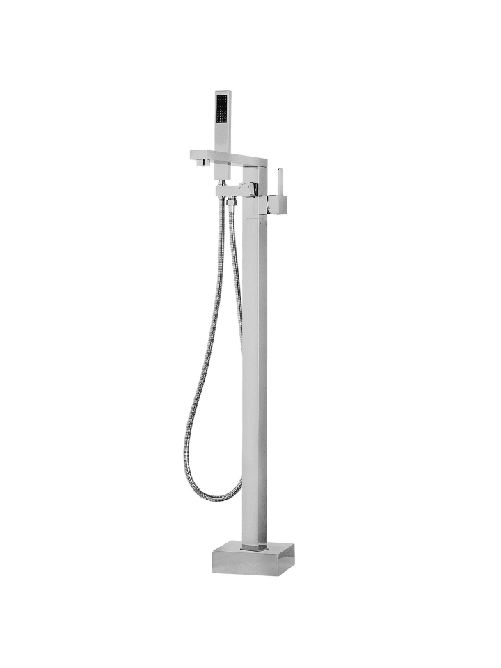 Beliani Wannenarmaturen DELLA in Silber - (W) 15 x (H) 120 x (L) 26 cm günstig kaufen onesize