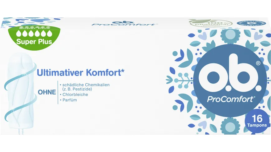 O.B. Tampons ProComfort Super Plus