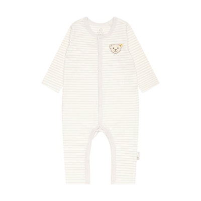 Strampler langarm GOTS, beige