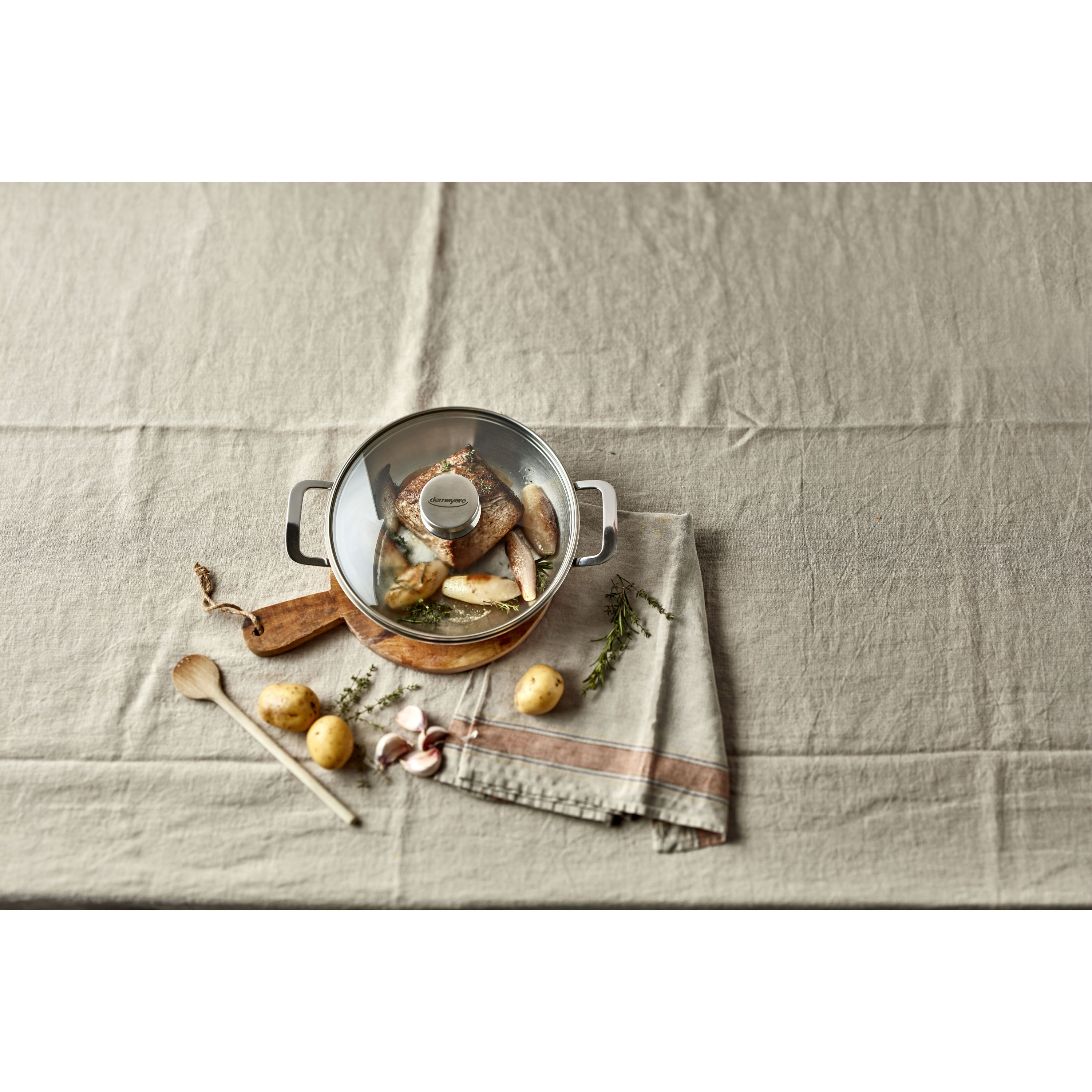 Bratpfanne 20 cm, 18/10 Edelstahl, Silber