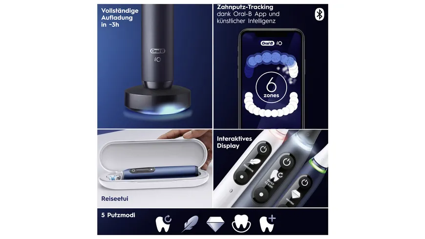 Oral-B Elektrische Zahnbürste iO Series 7N Sapphire Blue