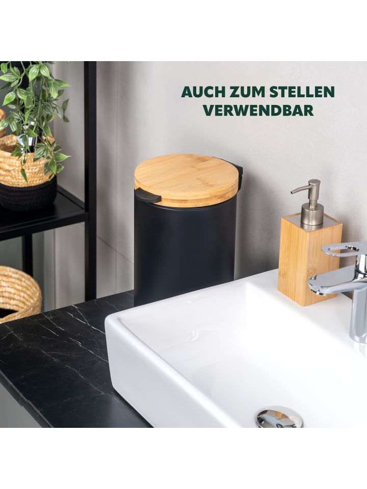 bremermann Wand-Kosmetikeimer 3L Schwarz günstig kaufen onesize