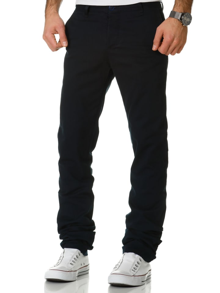 Amaci&Sons Slim Fit Chino mit Stretch WASHINGTON in Navyblau günstig kaufen