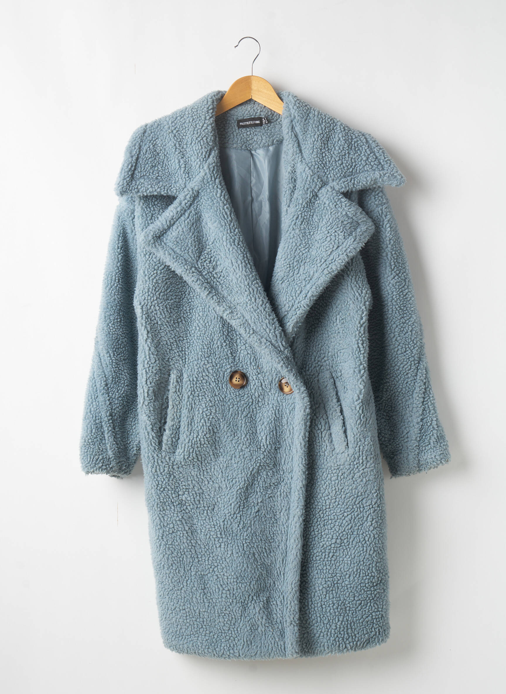 Pretty Little Thing Manteaux Longs Femme couleur bleu