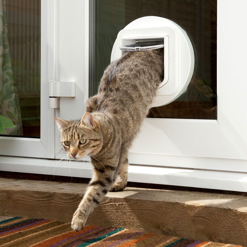 SureFlap Klappen & Türen SureFlap Mikrochipgesteuerte Katzenklappe weiß