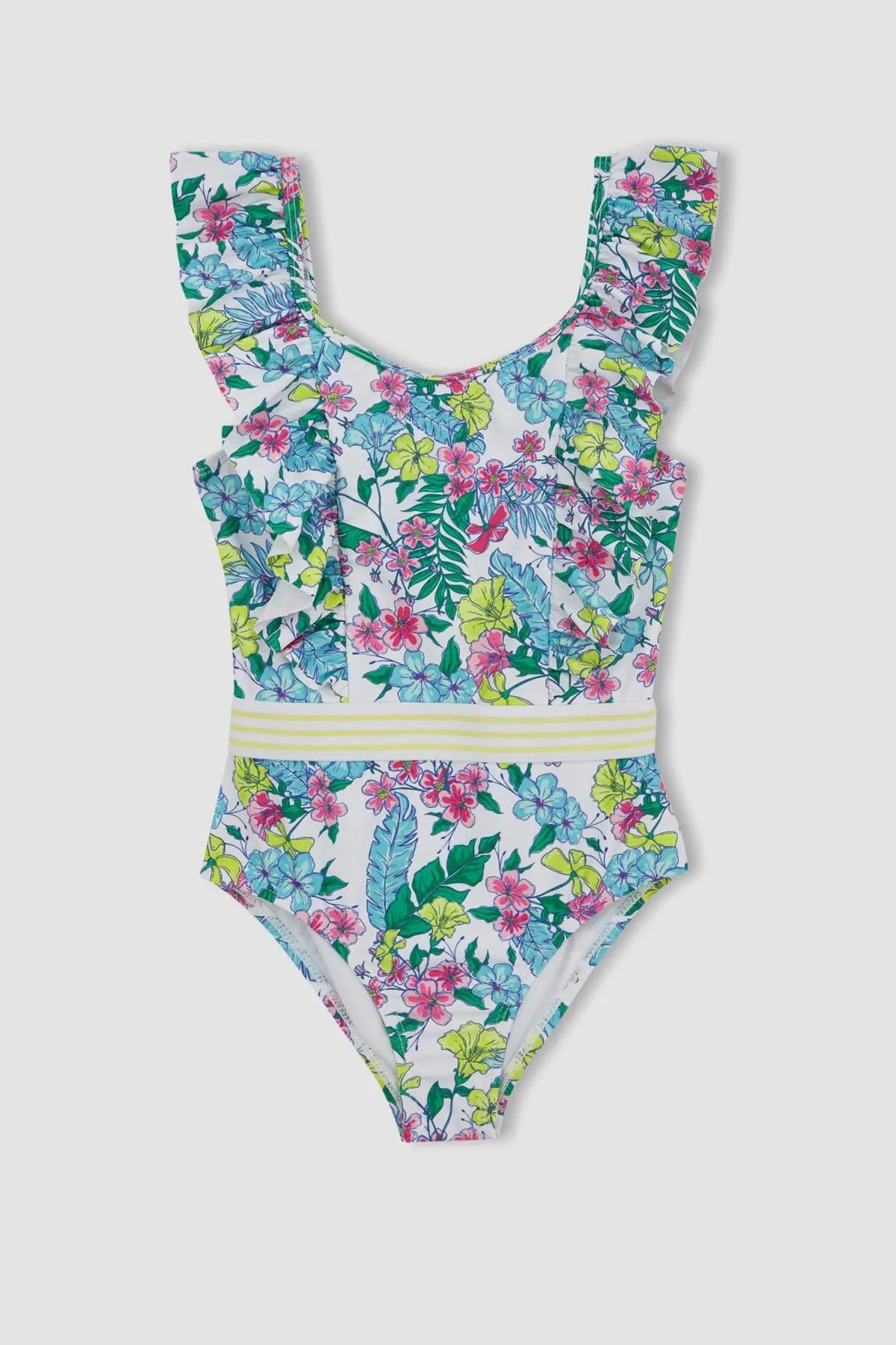 DeFacto  Mädchen-Badeanzug mit Blumenmuster Z3602a623hs